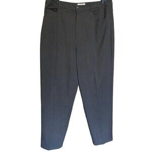 VINTAGE Talbots Pants Womens Size 14 Gray Stretch  Straight Leg Career High Rise